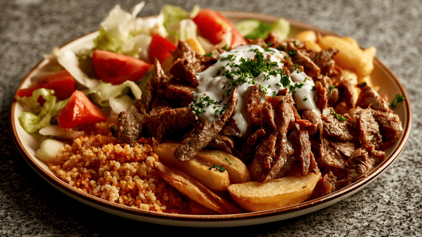 Photo : assiette kebab